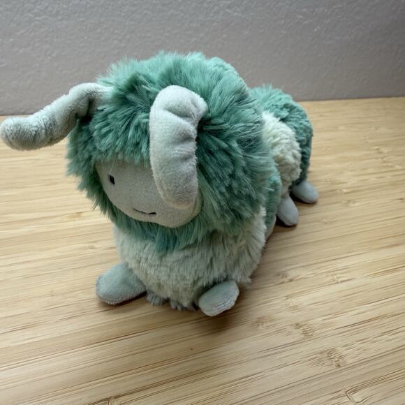 Slumberkins Caterpillar Mini Baby Lovey Plush Green - Picture 1 of 4